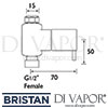 Bristan Prism Contemporary In Line Diverter Spare Parts